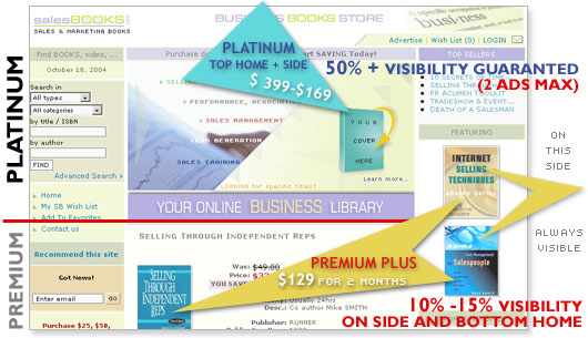 SalesBooks.com PLATINUM TOP LOCATION